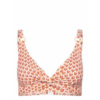 Lucca Top Swimwear Bikinis Bikini Tops Triangle Bikinitops Pink Missya