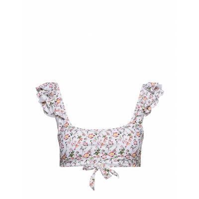 Lucie Bikini Top *Villkorat Erbjudande Swimwear Bikinis Bikini Tops Bandeau Bikinitops Vit By Malina