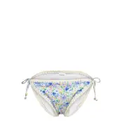 Malina Ally Crochet Trimmed Bikini Bottoms - Blue - XS