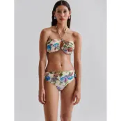 Malina Cara Mid Rise Bikini Bottom - Cream - XL