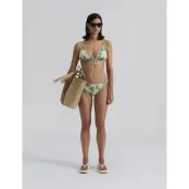 Malina Fleurine Low-Waist Bikini Bottoms - Green - XL