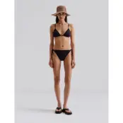 Malina Roselyn Crochet Trimmed Bikini Top - Black - S