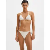 Malina Signature Triangle Bikini Top - Cream - XS