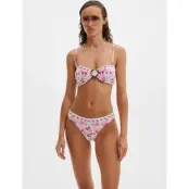 Malina Viola Bamboo-Ring Bandeau Bikini Top - Pink - L