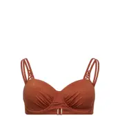 Manuia Swimwear Bikinis Bikini Tops Wired Bikinitops Brun Primadonna