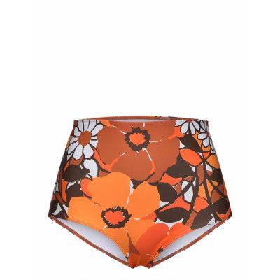 Marina Bottoms Swimwear Bikinis Bikini Bottoms High Waist Bikinis Orange Faithfull The Brand