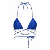 Marzia Bikini Top Swimwear Bikinis Bikini Tops Triangle Bikinitops Blue Faithfull The Brand
