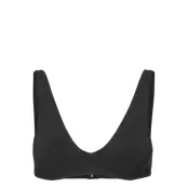 Matte Bra Top Swimwear Bikinis Bikini Tops Triangle Bikinitops Svart Filippa K