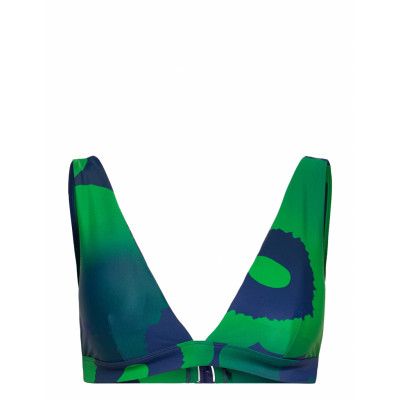 Marimekko Mearta Unikko Bikini Top Grön