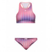 Melbourne Print Bikini Set W Bikini Rosa Adidas Performance