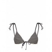 Mesh Effect Slide Tri Swimwear Bikinis Bikini Tops Triangle Bikinitops Black Seafolly