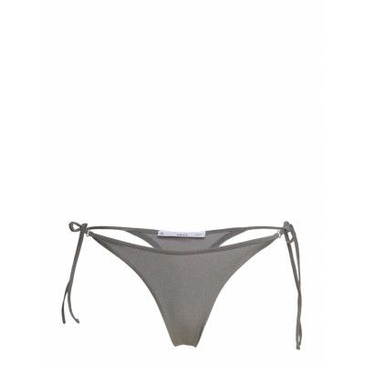 Mango Metallic Bikini Bottom Grå