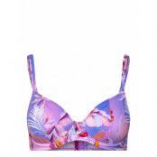 Freya Miami Sunset Uw Plunge Bikini Top Multi/patterned