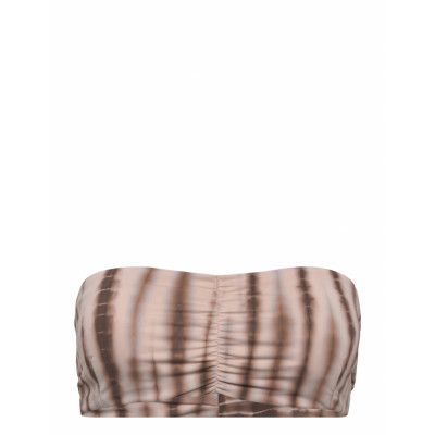 Mikie *Villkorat Erbjudande Swimwear Bikinis Bikini Tops Bandeau Bikinitops Beige Rabens Sal R