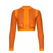 Mirage Coco Ls Crop Top Zipped *Villkorat Erbjudande Crop Tops Long-sleeved Crop Tops Orange Rip Curl