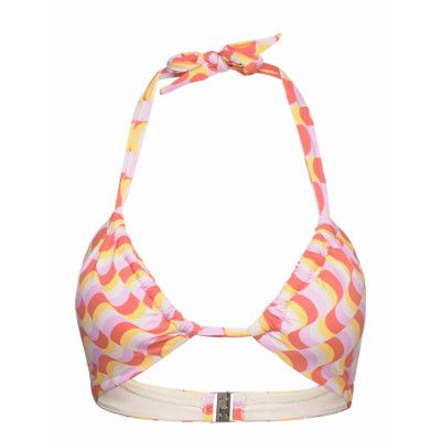 Seafolly Modern Take Drawstring Halter Bralette Multi/patterned