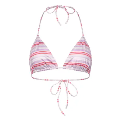Monki Printed Halter Triangle Bikini Top Multi/patterned