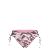 Monki Printed Tie-Side Bikini Bottoms - Purple - S