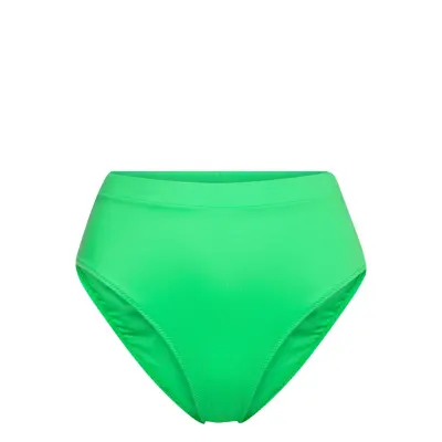Morning Dew Highwaist Bikini Briefs Swimwear Bikinis Bikini Bottoms High Waist Bikinis Grön Understatement Underwear