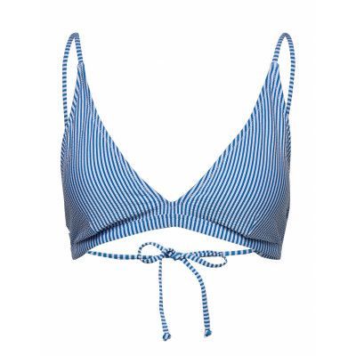 Myogz Bikini Top Swimwear Bikinis Bikini Tops Triangle Bikinitops Blå Gestuz