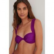 NA-KD Swimwear Recycled Bikiniöverdel - Purple