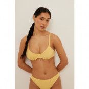 NA-KD Swimwear Bikini-bh i terrytyg - Yellow