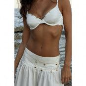 NA-KD Swimwear Bikini-BH med hängande soldetalj - Offwhite