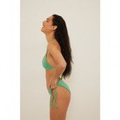 NA-KD Swimwear Bikinitrosa i terrytyg med knytning i sidan - Green