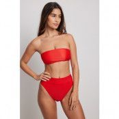 NA-KD Swimwear Bikinitrosa med hög midja - Red