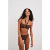 NA-KD Swimwear Bikinitrosa med hög skärning - Brown