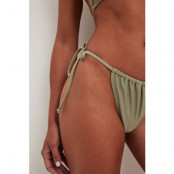 NA-KD Swimwear Bikinitrosa med hög skärning och knytning - Green