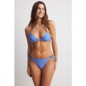 NA-KD Swimwear Bikinitrosa med knytband - Blue