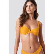 NA-KD Swimwear Bikini-BH med detaljer och bred bygel - Yellow