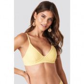 NA-KD Swimwear Cup Shape Bikini Top - Yellow