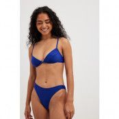 NA-KD Swimwear High Cut Bikini Brief - Blue