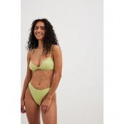 NA-KD Swimwear High Cut Bikini Brief - Green