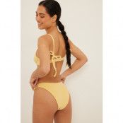 NA-KD Swimwear High Cut Terry Bikini Panty - Yellow