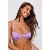 NA-KD Swimwear Klassisk bikini-BH - Purple