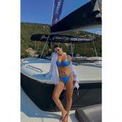 NA-KD Swimwear Rynkad balconette bikini-BH - Blue