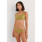 NA-KD Swimwear Skinande Klassisk Bikinitrosa - Green
