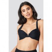 NA-KD Swimwear Structured Bridge Detail Bikini Bra - Black