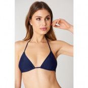 NA-KD Swimwear Triangle Bikini Top - Blue