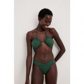 NA-KD Swimwear V-formade bikinitrosor med hög skärning - Green