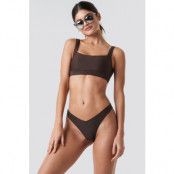 NA-KD Swimwear V Shape Bikini Bottom - Brown