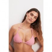 NA-KD Swimwear Vadderad trekant-bikinitopp - Pink