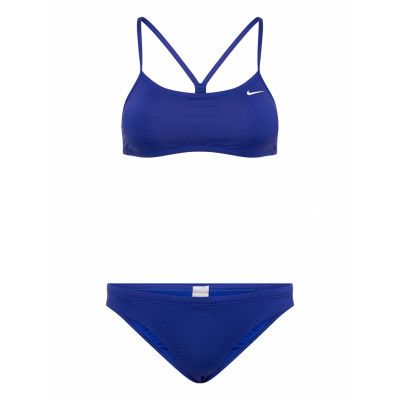 NIKE SWIM Nike Racerback Bikini Set Blå