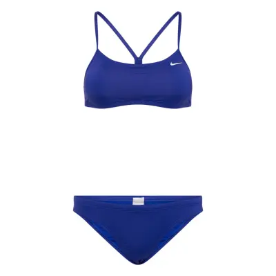 NIKE SWIM Nike Racerback Bikini Set Blå