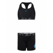 Nike Racerback Bikini/Short Set Bikini Black NIKE SWIM