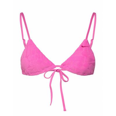NIKE SWIM Nike Retro Flow Terry Bikini Top Rosa
