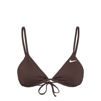 NIKE SWIM Nike Essential Triangle Bikini Top Brun